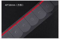 Lens blocking pads (Velcro, slippers, anti-slip pads), with red edge, 1000 pcs