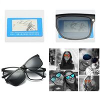 TR90 plastic frame + polarized sun protection magnet clip-on El Dorado EL2202