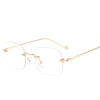Metal rimless sunglasses with UV400 protection 2945-GT