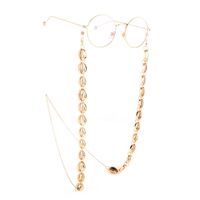Metal non-slip chain gold, with shells, for glasses and masks GL895