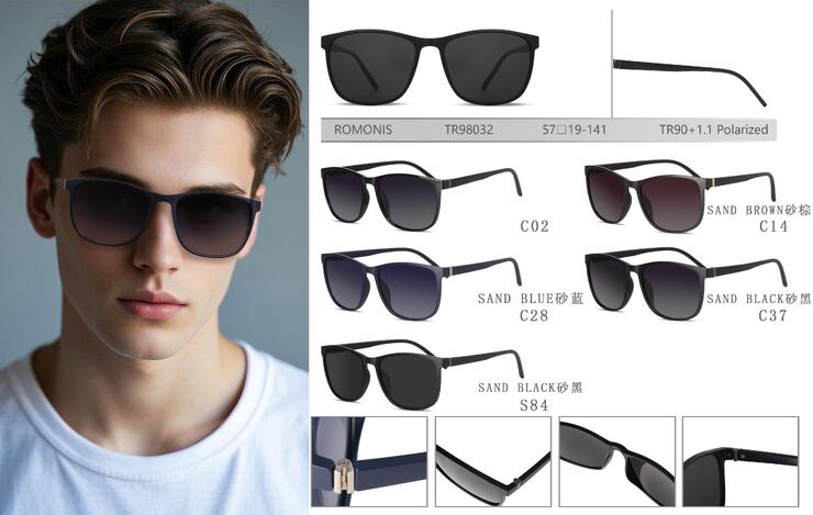 Polarized TR90 sunglasses Romonis TR98032-R