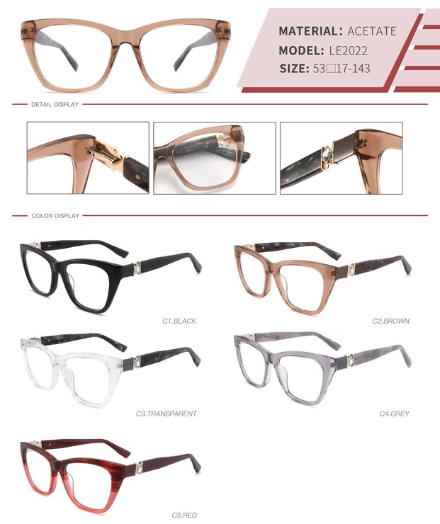 Оправа пластиковая из ацетата с флексом LE2022-DA