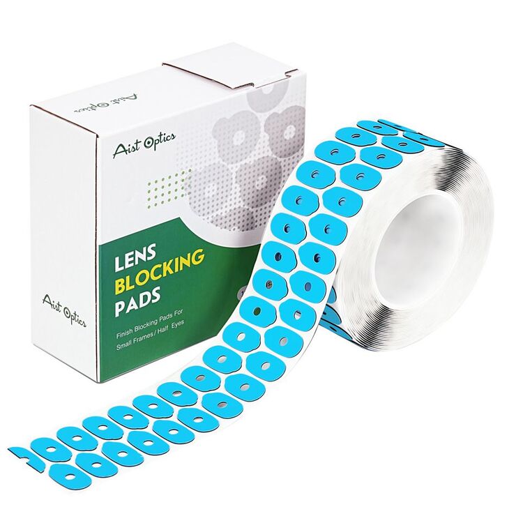 Lens blocking pads (Velcro, slippers, anti-slip pads), blue, PE, 1000 pieces, NY-0991