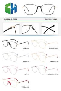 Metal frame with soft nose pad and spring hinges CH7502-DA