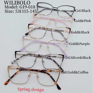 Оправа металлическая ультратонкая женская с флексом Wilibolo G19-010