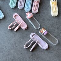 Мини-набор для мягких контактных линз - пинцет + присоска WL453-11卡通镊子