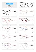 Plastic TR90 frame for women with spring hinges T875-DA