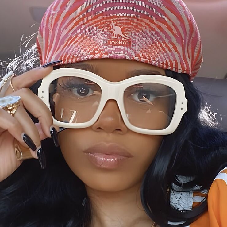 Plastic glasses with blue light protection for women 3870-PN