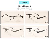 Nylor metal eyeglasses frame for men with spring hinges 260014 (item in stock)