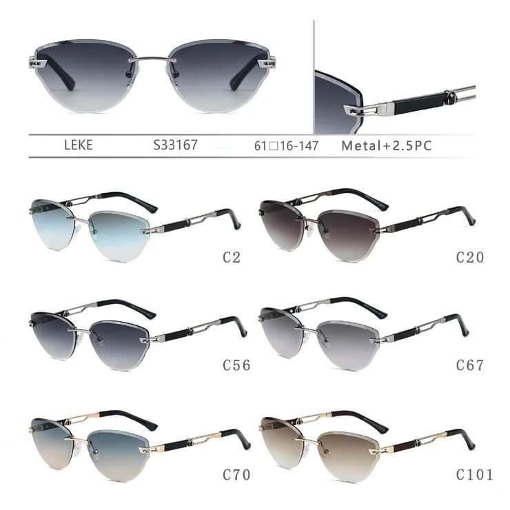 Polarized metal sunglasses Leke S33167