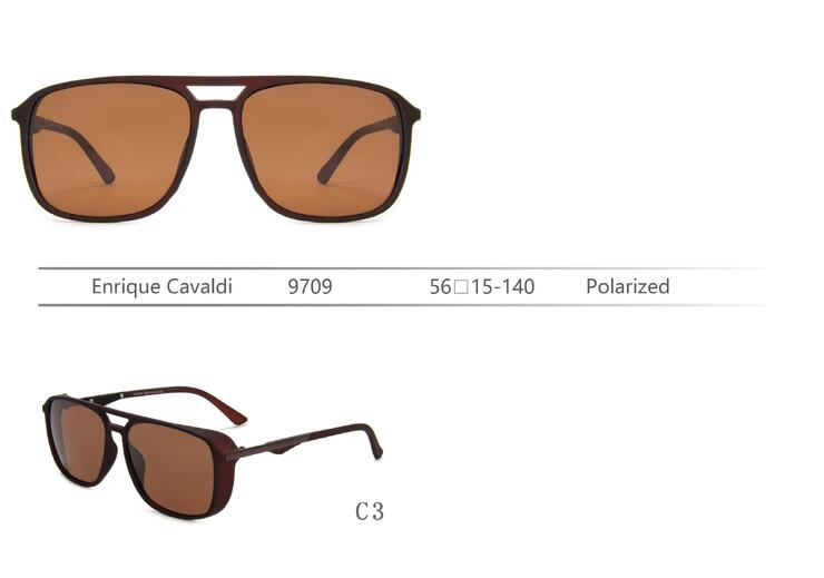 Солнцезащитные поляризационные пластиковые очки Enrique Cavaldi EC9709