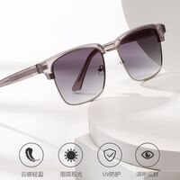 Plastic + metal square sunglasses for men Elit 3211-EL