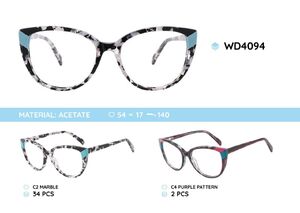 Plastic acetate eyeglasses frame for women WD4094