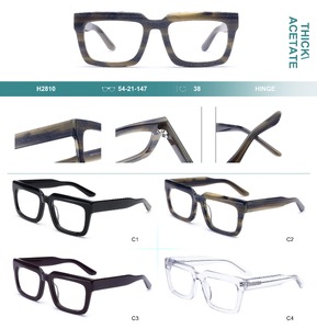 Plastic frames for glasses, thick acetate Big City H2810