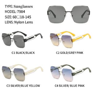 Polarized plastic sunglasses with nylon lenses NL7984