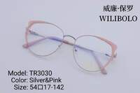 Metal +TR90 ultrathin women's frames with spring hinges Wilibolo TR3030