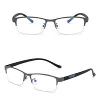 Metal eyeglasses F1690, diopters from 0.00 to -6.00, not centered