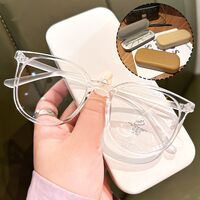 Plastic TR90 glasses with Blue ray cut protection, with case TR1144-加镜盒