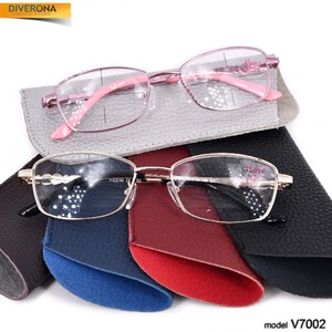 Eyeglasses for women on metal frames Vizzini V7002 (CHEHOL BIG-NS) dioptries to +5.00 and -8,00