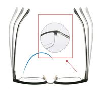 Combined frame (metal + TR90) or glasses with blue light protection, with spring hinges FA87128