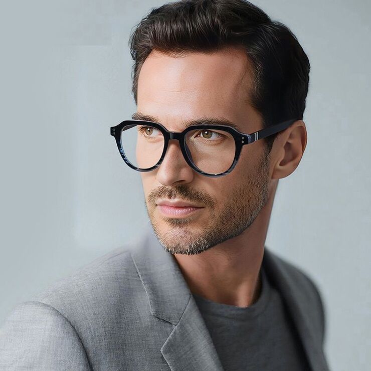 Оправа пластиковая из материала TR90, линзы с защитой от ультрафиолета и синего света FOCUS FCS2226