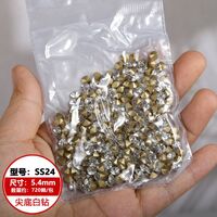 Set of rhinestones with a pointed bottom for frames and glasses repairing and decorating JD0007-AB