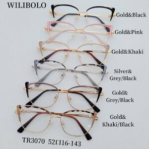 Metal + TR90 ultrathin women's frames with spring hinges Wilibolo TR3070