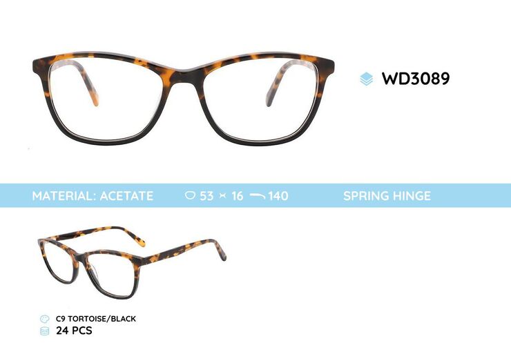 Plastic frames for glasses acetate material WD3089