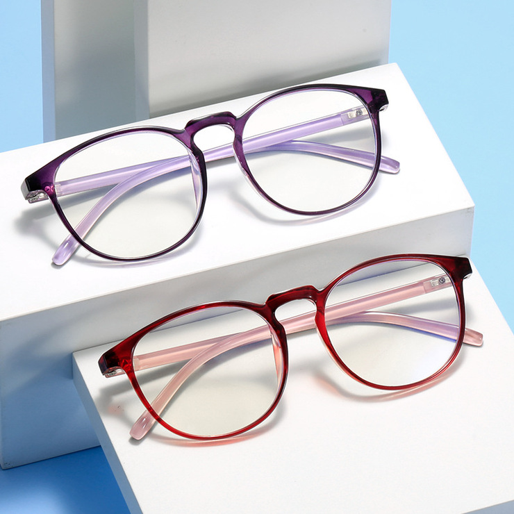 Plastic TR90 glasses for reading, with Blue ray cut protection, diopters from +0.00 to +4.00, RMC=62-64, KY2101-2