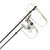 Rimless metal eyeglasses for reading 3512 with Blue ray cut protection, from +1.00 to +4.00, PD62-64