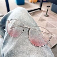 Plastic TR90 glasses with Blue ray cut protection, with case TR2069腮红-2