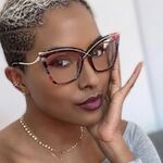 Очки комбинированные (пластик + металл) женские с защитой от синего света 8729-PN