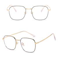 Metal eyeglasses for reading V8625 with blue ray cut protection, diopters from 0.00 to -6.00, not centered