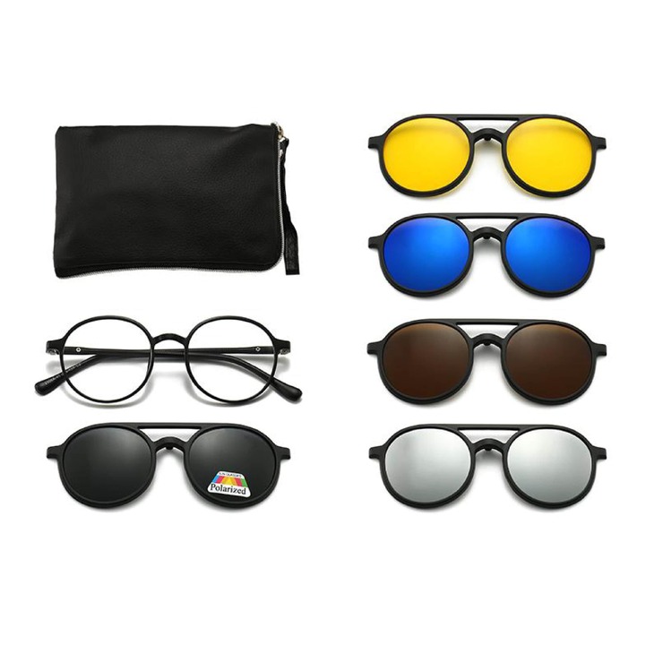 El Dorado frames with polarized sunshades set (clip-on) on magnet 2306A (5 pieces) 
