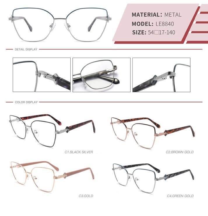 Metal frame with spring hinges LE8840-DA