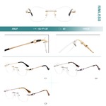 Оправа для очков металлическая безободковая Big City 25637