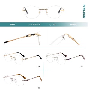 Оправа для очков металлическая безободковая Big City 25637