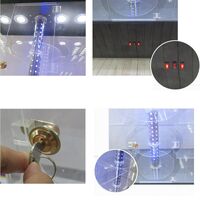 Стойка-витрина акриловая напольная вращающаяся для очков, оправ, футляров и аксессуаров 18006F-1, размер 176 * 58 см