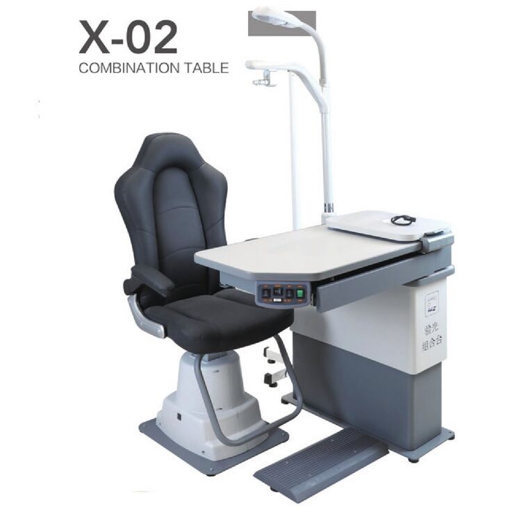 Ophthalmologist workstation, combined table + chair X-02, tabletop 1040*470 mm