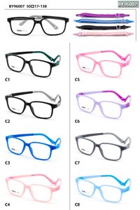 Оправа для очков детская пластиковая TR-90 с силиконовым заушником с памятью (заменяет флекс) + резинка BY96007