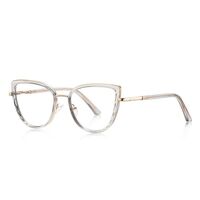 Metal + TR90 plastic Blue Blocker glasses frame for women with UV and blue light protection lenses More FCS3151