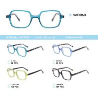 Acetate plastic frames for kids, with spring hinges WK1060