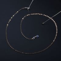 Металлическая нескользящая цепочка золотого цвета, для очков и масок GL883