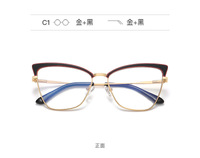 Metal blue blocker frames for glasses 3035