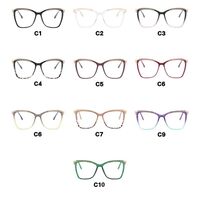 Plastic TR90 glasses with blue light protection for women TR3009-TR5037-PN