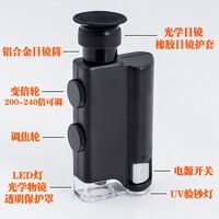 Микроскоп портативный 7752显微镜, увеличение: 200-240X