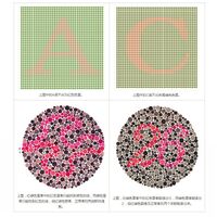 Таблица-тест для определения дальтонизма в твердом переплете