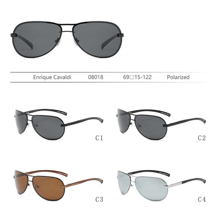 Солнцезащитные поляризационные металлические очки Enrique Cavaldi EC08018