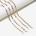 Set of two glasses chain with hearts and snowflakes GM090