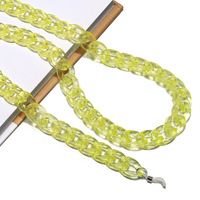 Полупрозрачная акриловая цепочка для очков, разные цвета GB074